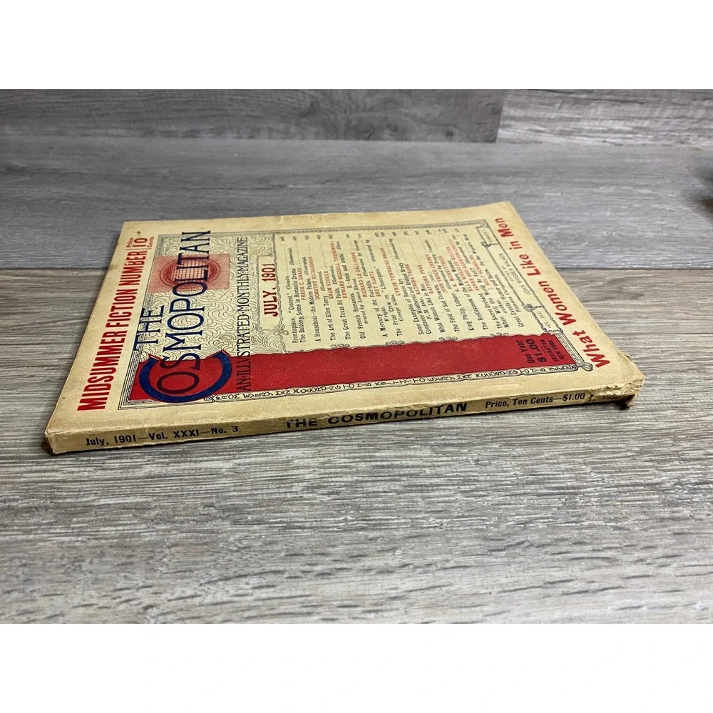 Vintage July 1901 The Cosmopolitan Magazine Bram Stoker Bret Harte Vol 31 No 3‎